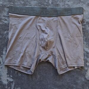 Under Armour Gray Boxer Briefs Stretchy Comfort